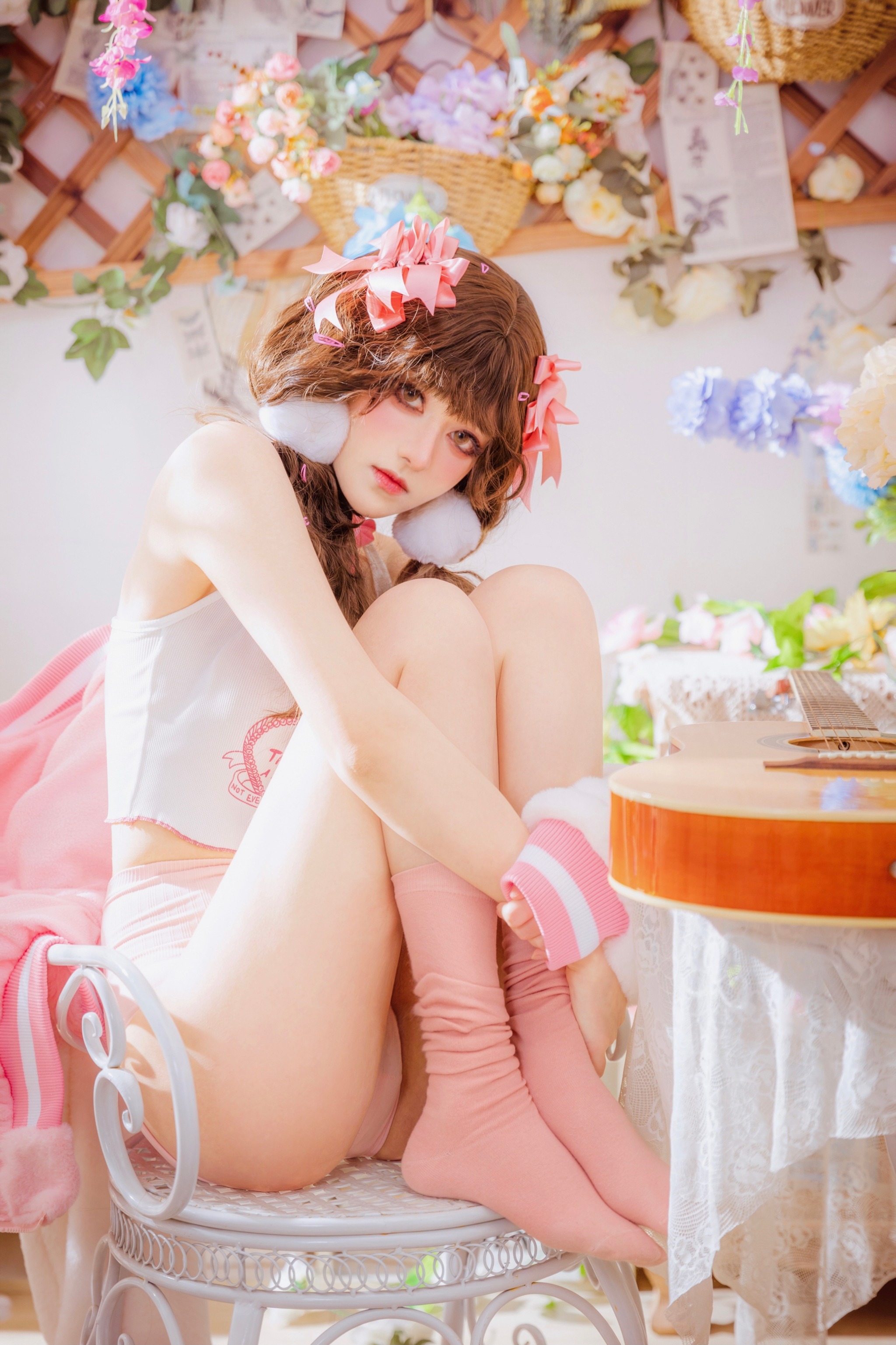 南桃Momoko – NO.086 少女吉他与蝴蝶结 [28P]-XikXak
